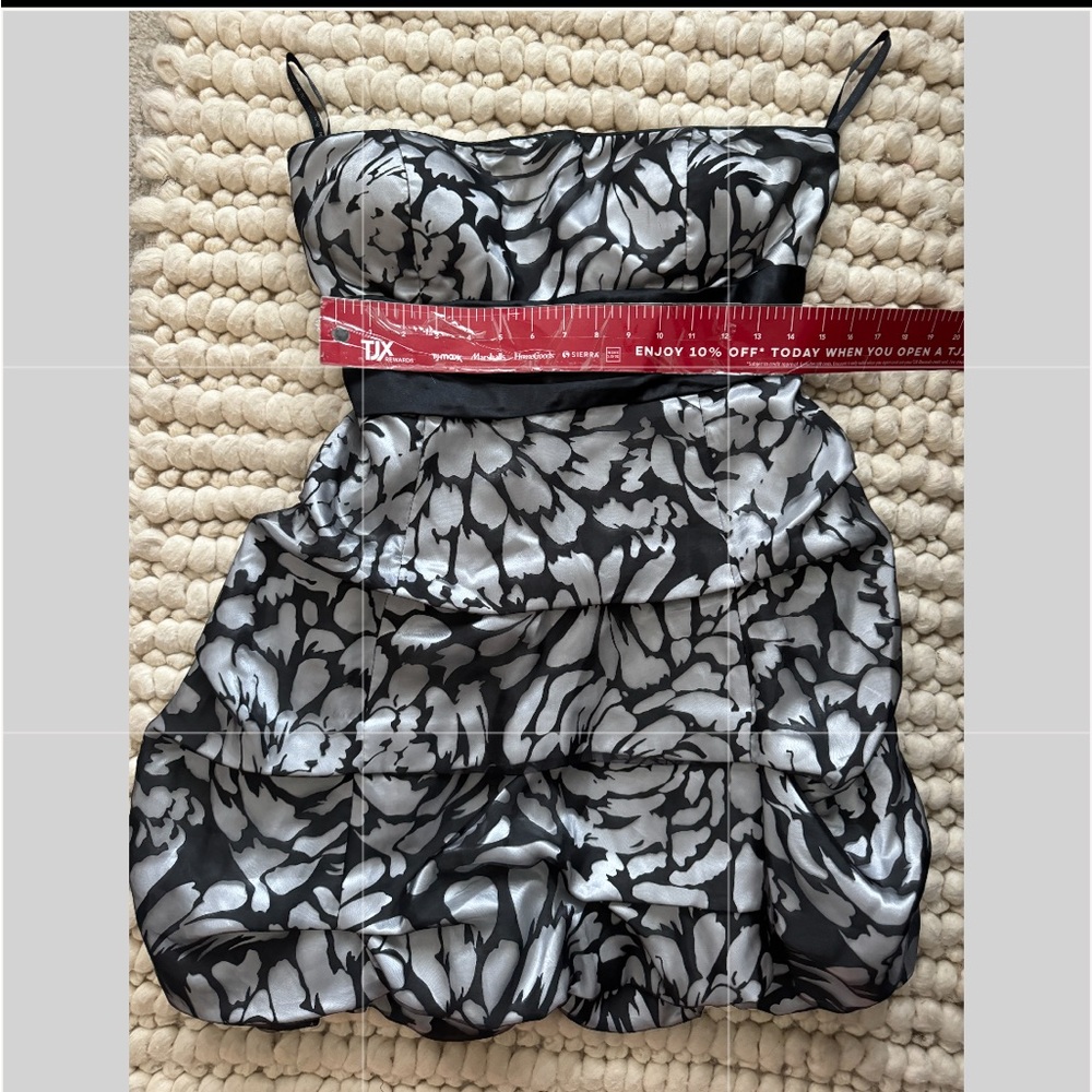 Strapless Prom Dress black and white dress beautiful new with out tags. - Picture 4 of 6
